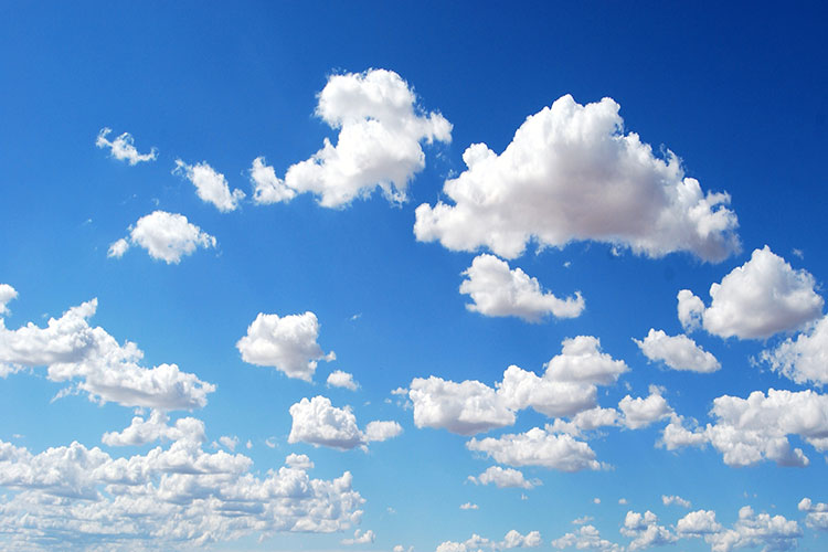 Image of clouds in the sky